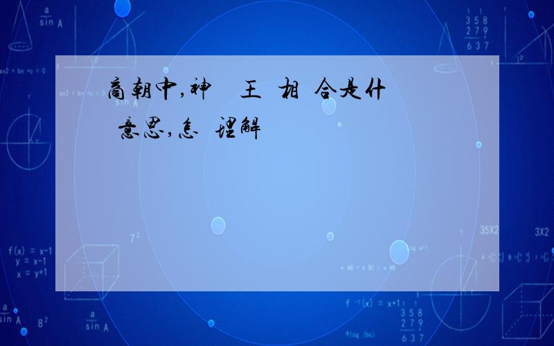 商朝中,神權與王權相結合是什麼意思,怎樣理解