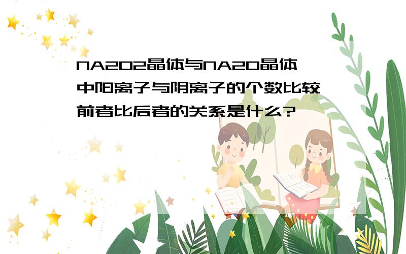 NA2O2晶体与NA2O晶体中阳离子与阴离子的个数比较,前者比后者的关系是什么?