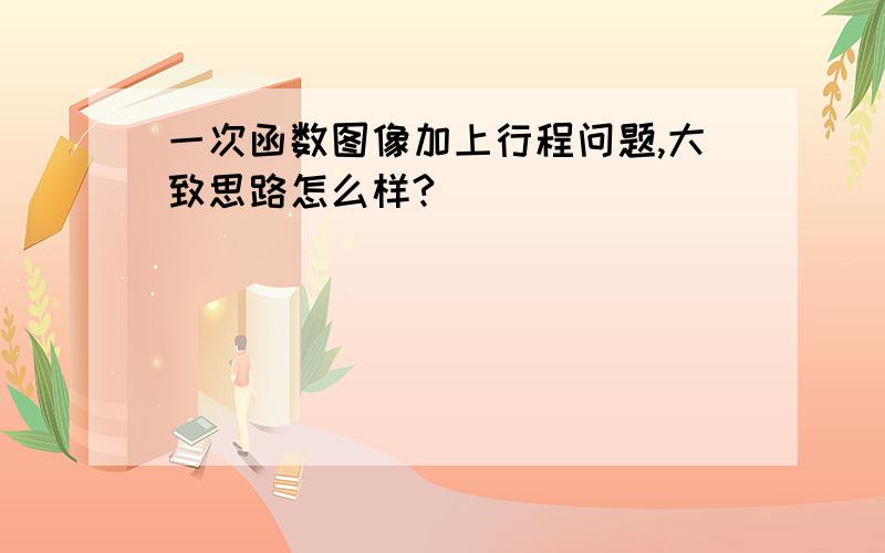 一次函数图像加上行程问题,大致思路怎么样?