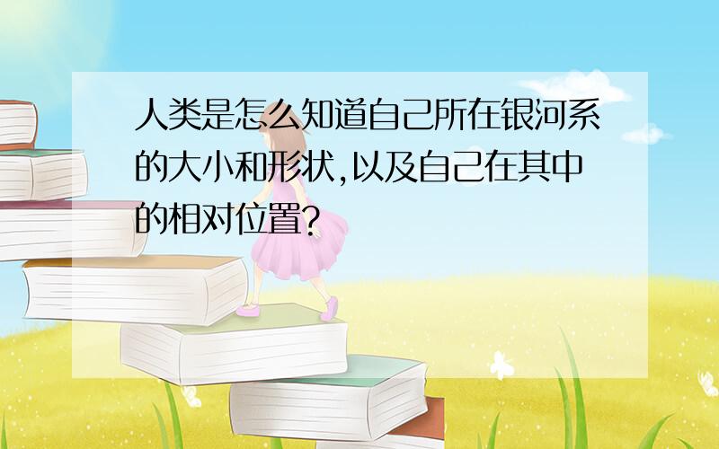 人类是怎么知道自己所在银河系的大小和形状,以及自己在其中的相对位置?