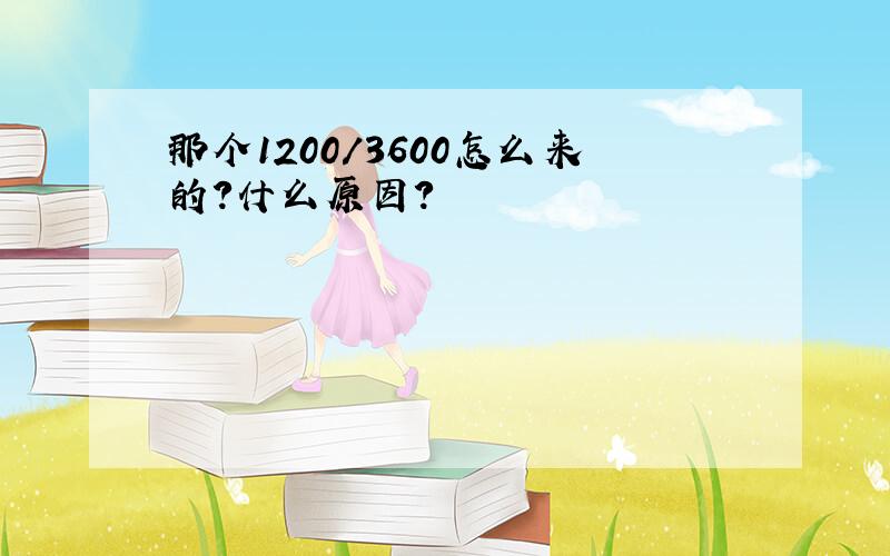 那个1200/3600怎么来的?什么原因?