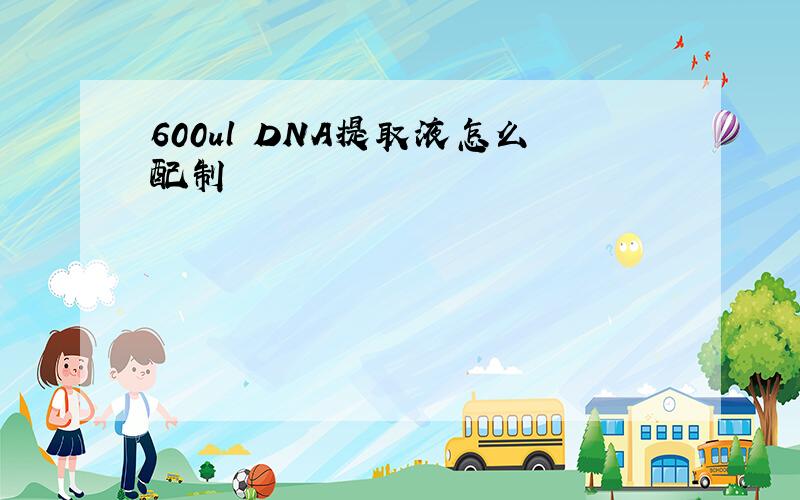 600ul DNA提取液怎么配制