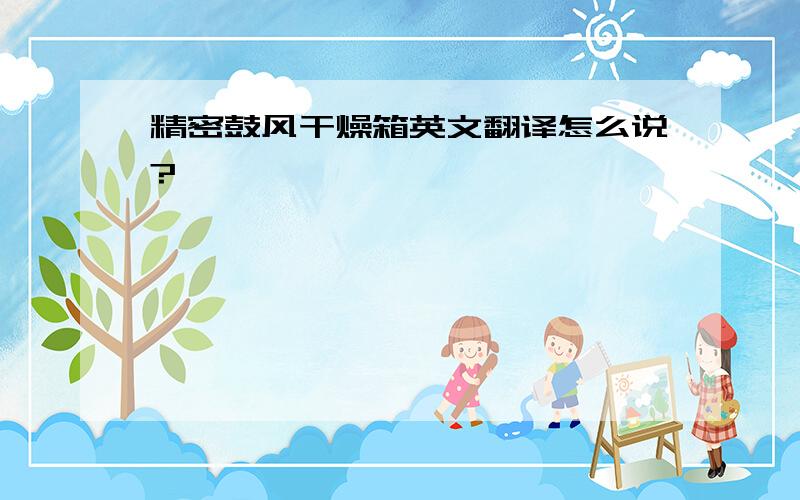 精密鼓风干燥箱英文翻译怎么说?