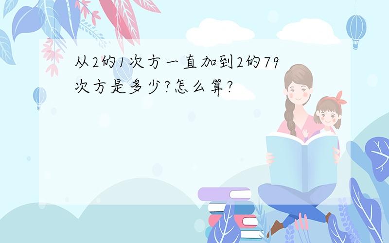 从2的1次方一直加到2的79次方是多少?怎么算?