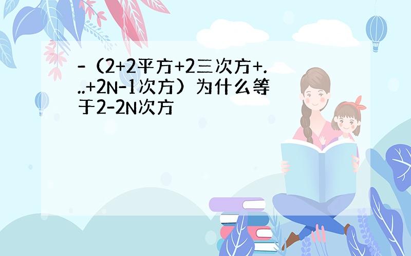 -（2+2平方+2三次方+...+2N-1次方）为什么等于2-2N次方