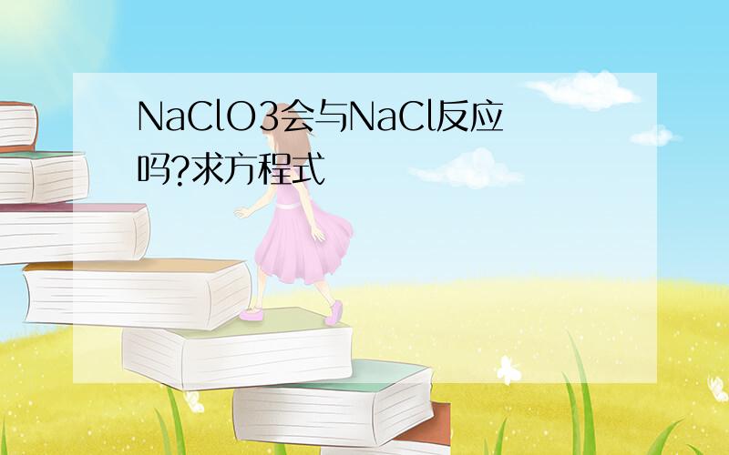 NaClO3会与NaCl反应吗?求方程式