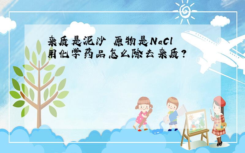 杂质是泥沙 原物是NaCl 用化学药品怎么除去杂质?