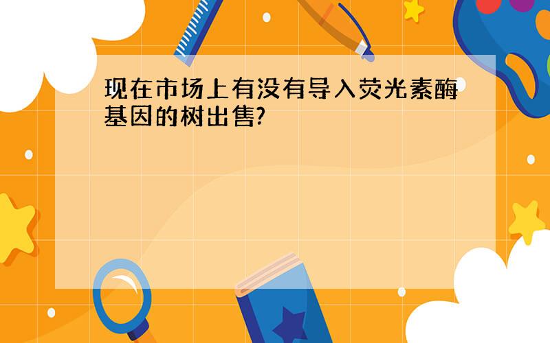 现在市场上有没有导入荧光素酶基因的树出售?