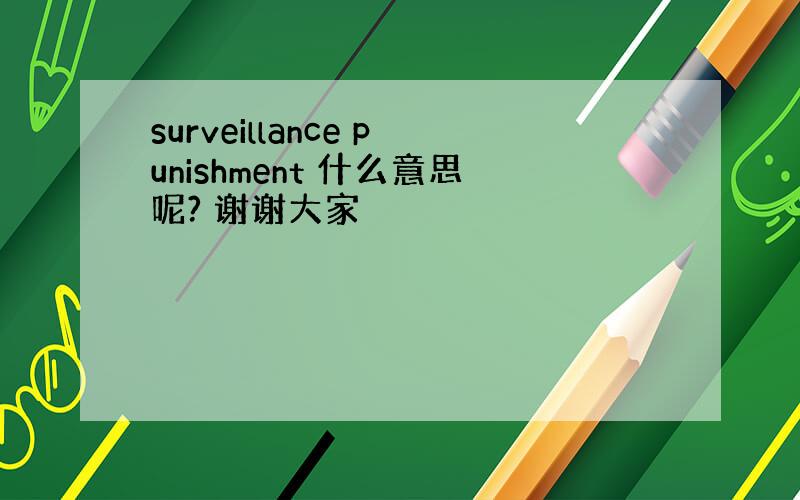 surveillance punishment 什么意思呢? 谢谢大家