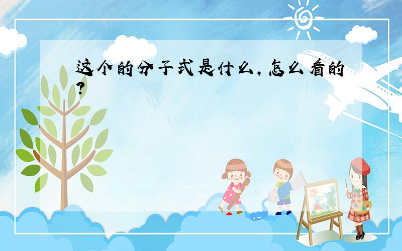 这个的分子式是什么,怎么看的?