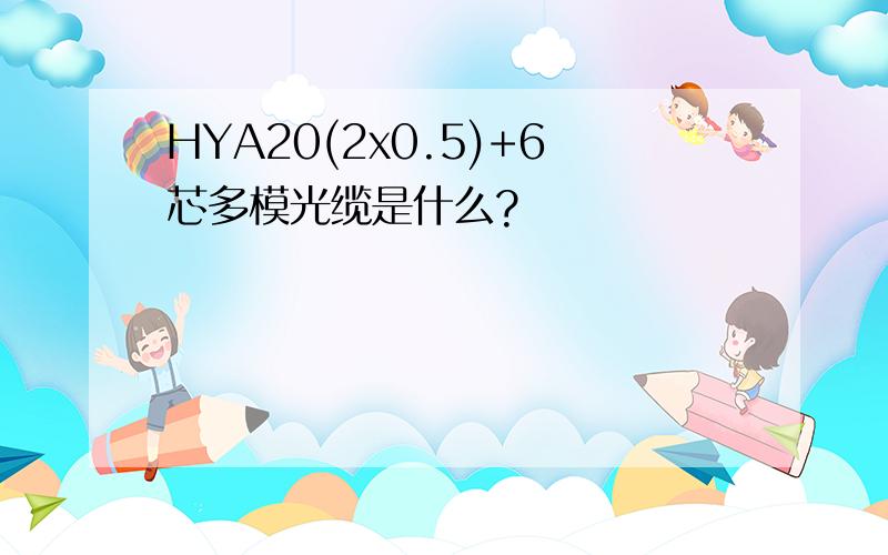 HYA20(2x0.5)+6芯多模光缆是什么?