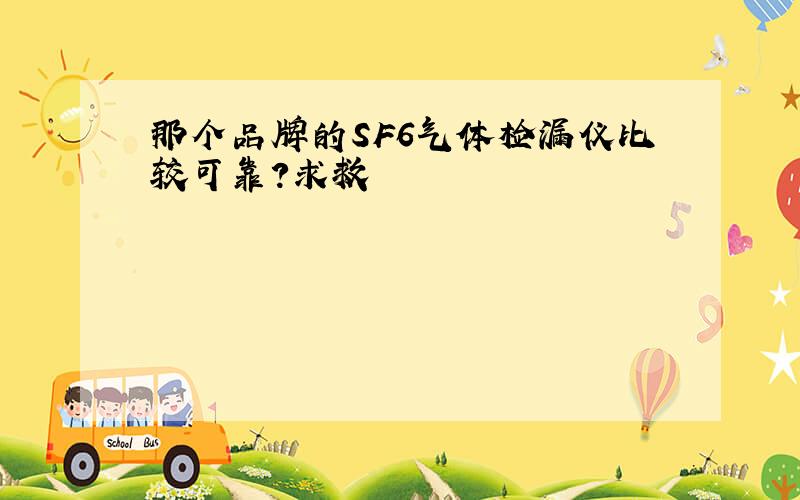 那个品牌的SF6气体检漏仪比较可靠?求救