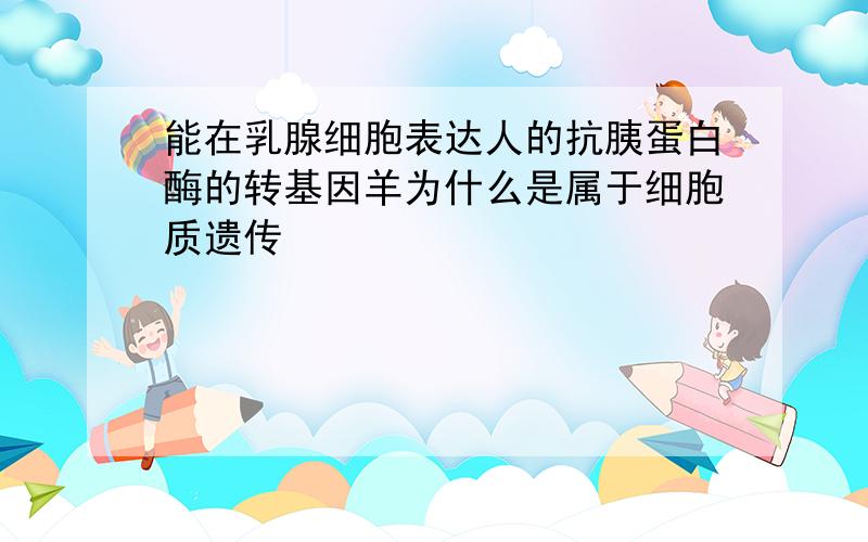 能在乳腺细胞表达人的抗胰蛋白酶的转基因羊为什么是属于细胞质遗传