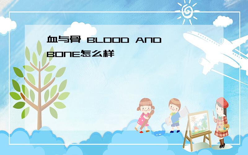 血与骨 BLOOD AND BONE怎么样