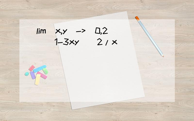 lim(x,y)->(0,2)(1-3xy)^2/x