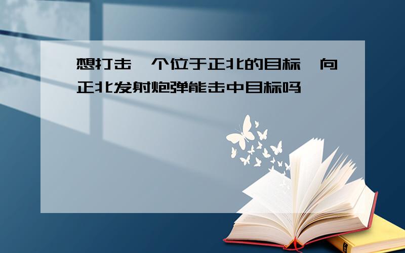 想打击一个位于正北的目标,向正北发射炮弹能击中目标吗