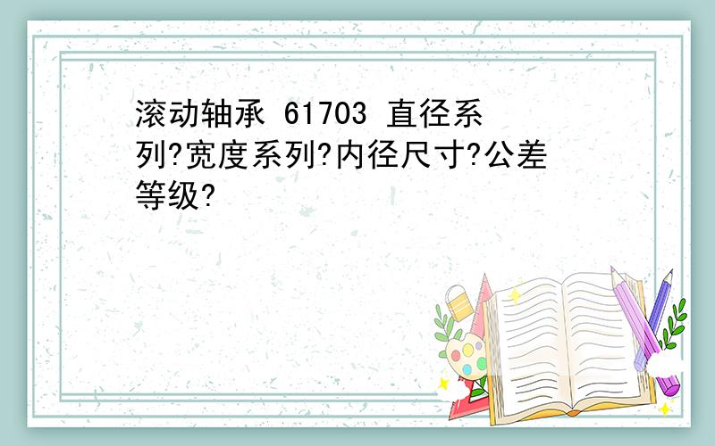 滚动轴承 61703 直径系列?宽度系列?内径尺寸?公差等级?