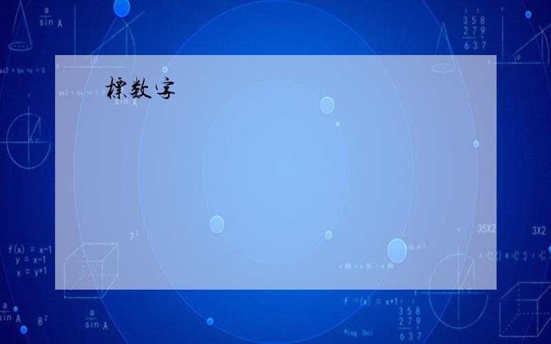 标数字