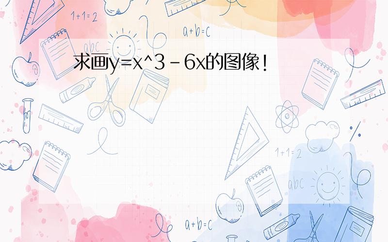 求画y=x^3-6x的图像!