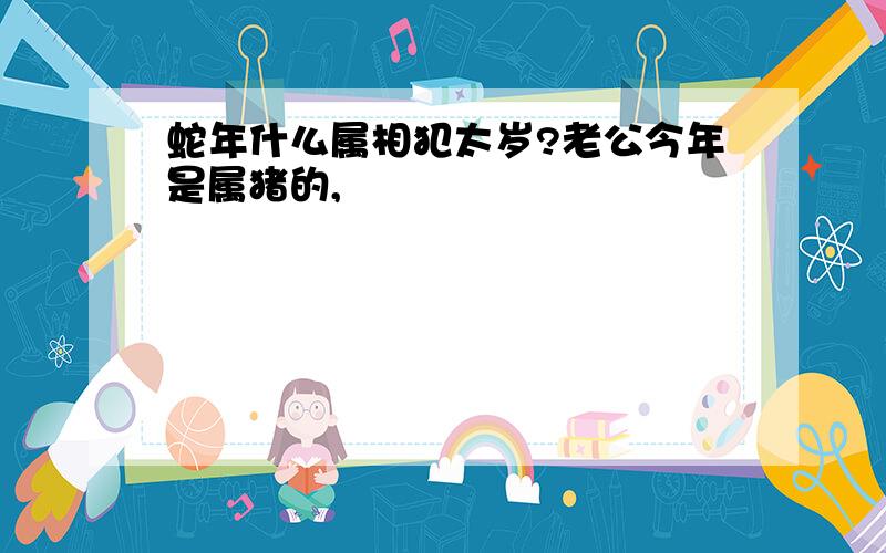 蛇年什么属相犯太岁?老公今年是属猪的,