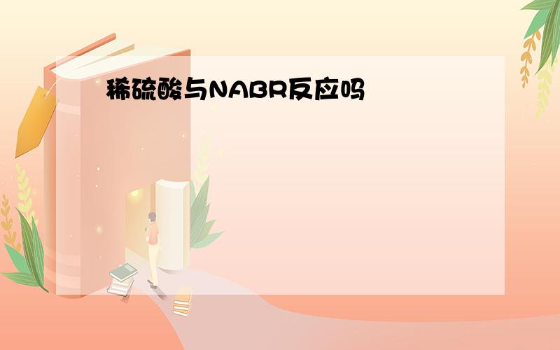 稀硫酸与NABR反应吗