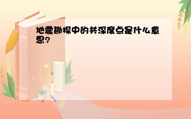 地震勘探中的共深度点是什么意思?