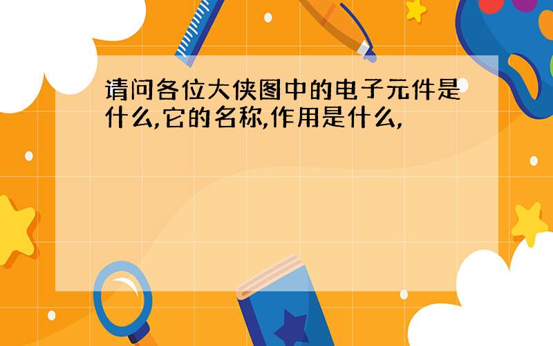 请问各位大侠图中的电子元件是什么,它的名称,作用是什么,