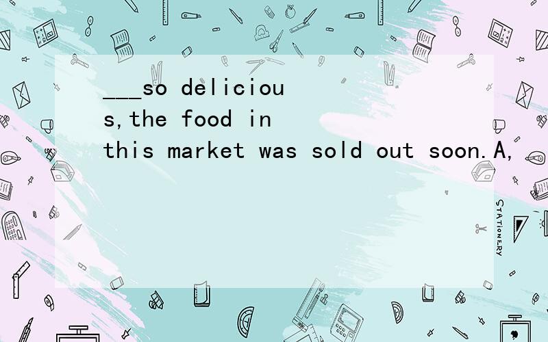 ___so delicious,the food in this market was sold out soon.A,