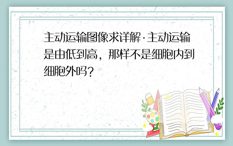 主动运输图像求详解·主动运输是由低到高，那样不是细胞内到细胞外吗？