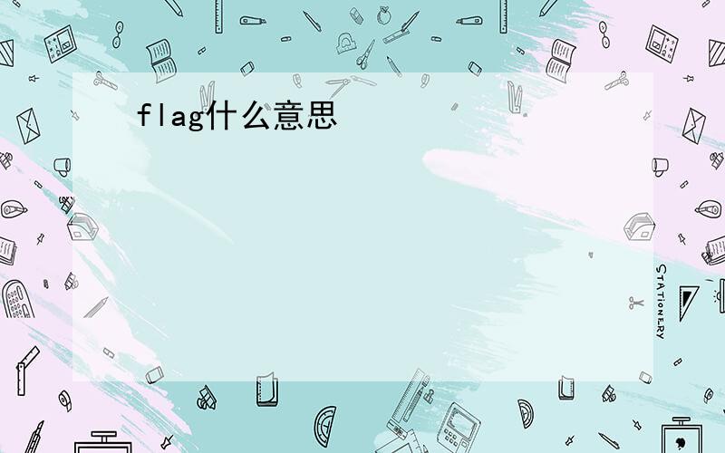 flag什么意思