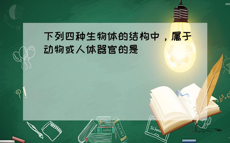 下列四种生物体的结构中，属于动物或人体器官的是（　　）