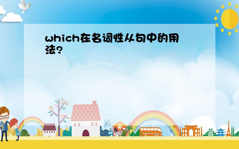 which在名词性从句中的用法?