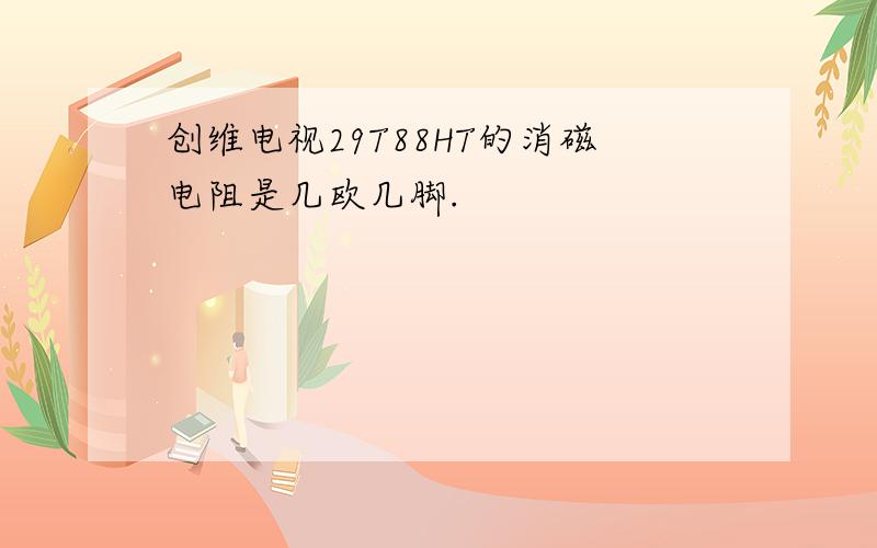 创维电视29T88HT的消磁电阻是几欧几脚.