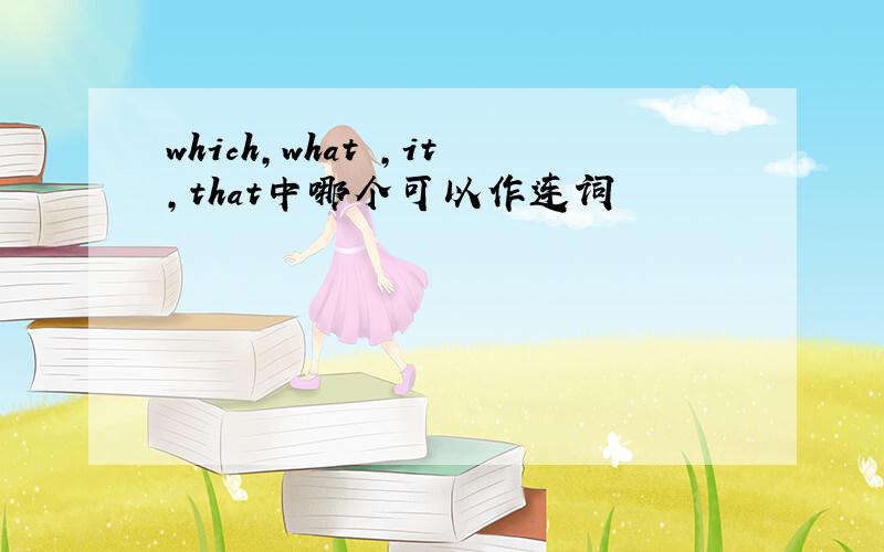 which,what ,it,that中哪个可以作连词