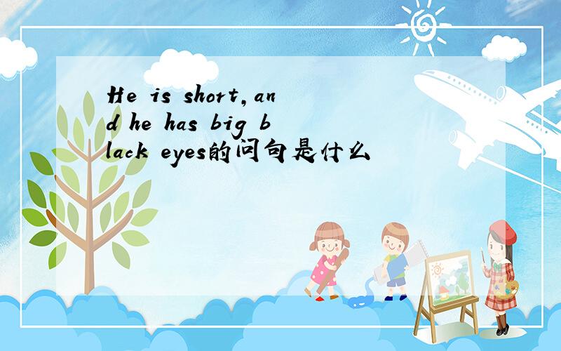 He is short,and he has big black eyes的问句是什么