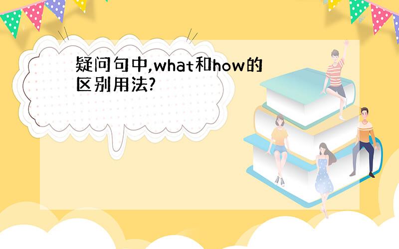 疑问句中,what和how的区别用法?