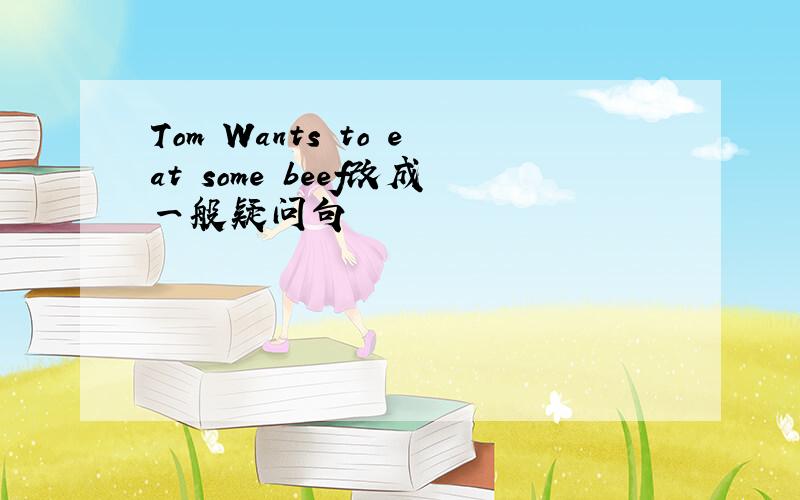 Tom Wants to eat some beef改成一般疑问句