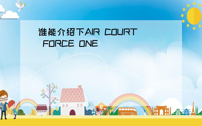 谁能介绍下AIR COURT FORCE ONE