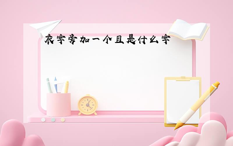 衣字旁加一个且是什么字