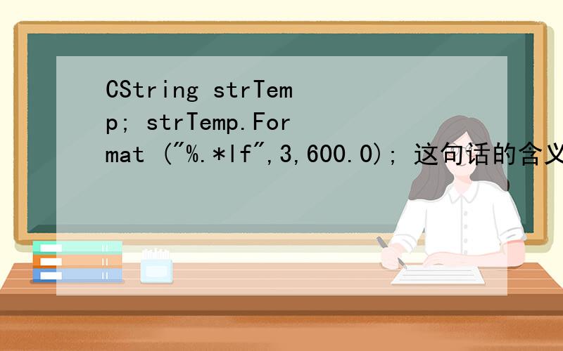 CString strTemp; strTemp.Format (