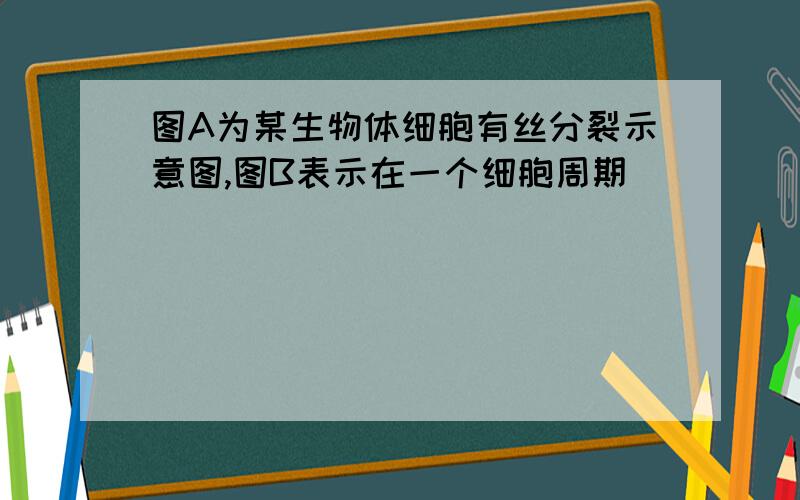 图A为某生物体细胞有丝分裂示意图,图B表示在一个细胞周期