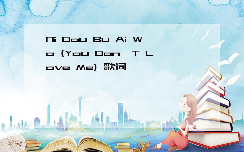 Ni Dou Bu Ai Wo (You Don'T Love Me) 歌词