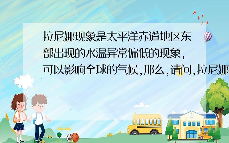 拉尼娜现象是太平洋赤道地区东部出现的水温异常偏低的现象,可以影响全球的气候,那么,请问,拉尼娜现象的成因是什么?