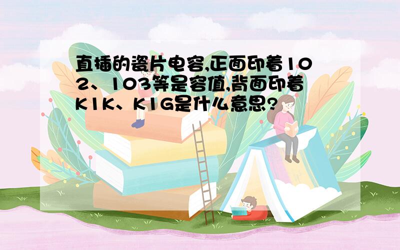 直插的瓷片电容,正面印着102、103等是容值,背面印着K1K、K1G是什么意思?