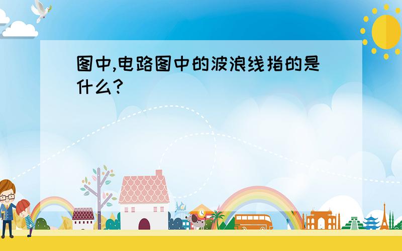 图中,电路图中的波浪线指的是什么?