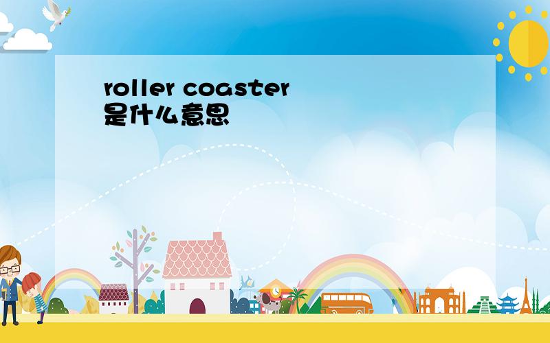 roller coaster是什么意思