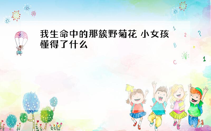 我生命中的那簇野菊花 小女孩懂得了什么