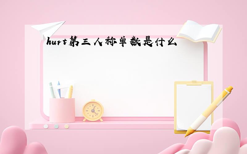 hurt第三人称单数是什么