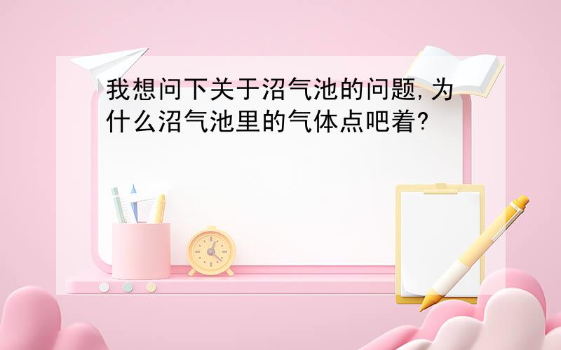 我想问下关于沼气池的问题,为什么沼气池里的气体点吧着?