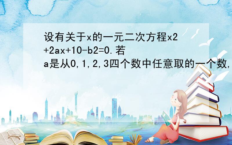 设有关于x的一元二次方程x2+2ax+10-b2=0.若a是从0,1,2,3四个数中任意取的一个数,